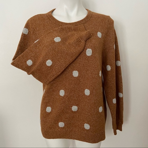 Lucky Brand Polka Dot Back Tie Sweater - Picture 3 of 5